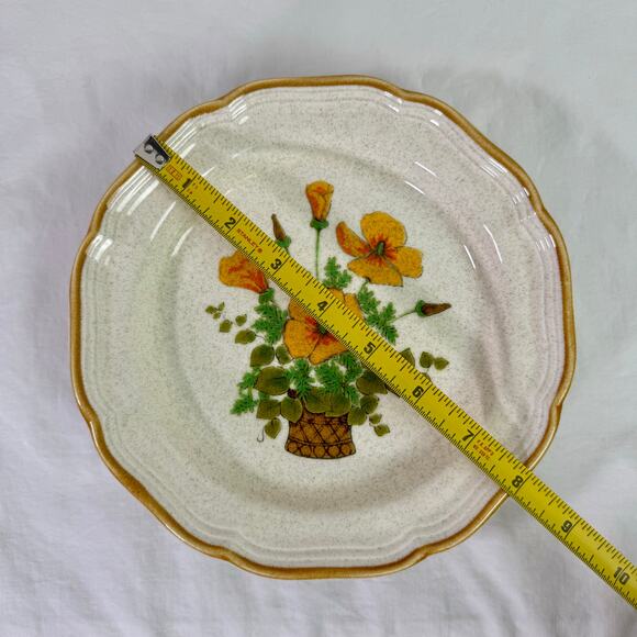 Mikasa Garden Club VTG Petunias EC 401 Set of 2 Salad Dessert Plates 8" Diameter - Picture 7 of 7